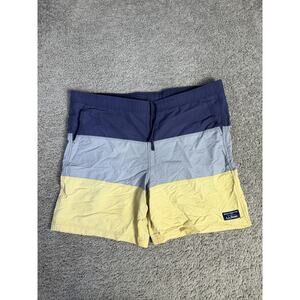 Shorts Mens M Multicolor Colorblock Swim Shorts Lined Mesh Back Pocket